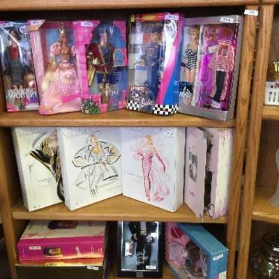 Collectible Barbie Dolls in excellent condition.