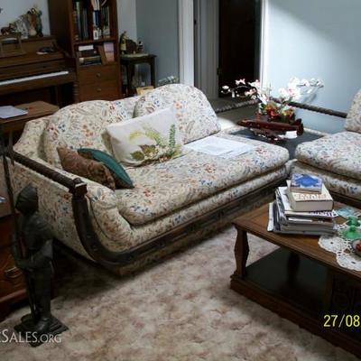 Vintage 4pcs. sectional sofa