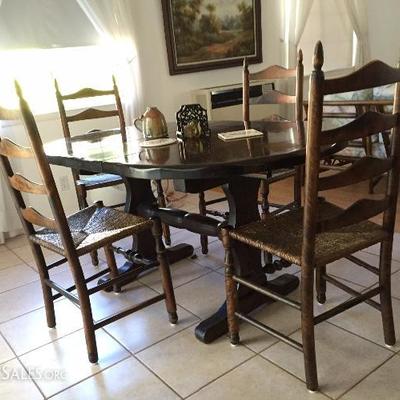 Vintage heavy duty solid wood table 