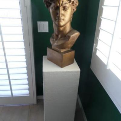 Roman Bust on Pedestal
