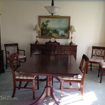 Dining Set including 6 chairs
