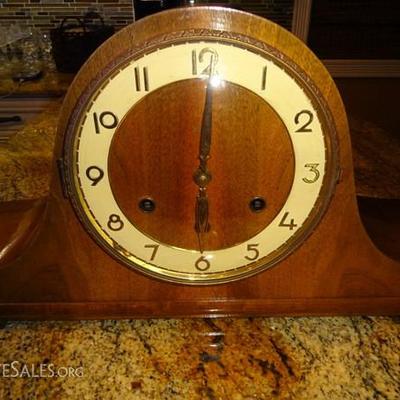 Antique Forrestville Tambour Mantle Clock