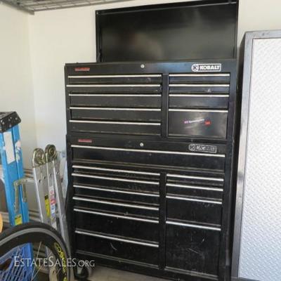 Kobalt Bearing Large Tool Chest with Tools