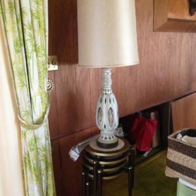 Lamp and little nesting tables