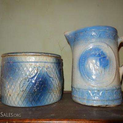 Cobalt glaze stoneware