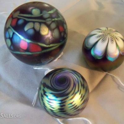 ORIENT & FLUME, EICKHURT, MURANO PAPERWEIGHTS