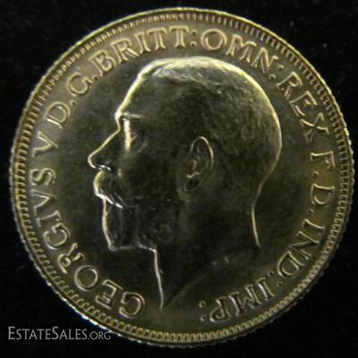 Gold 1925 Uncirculated British Sovereign