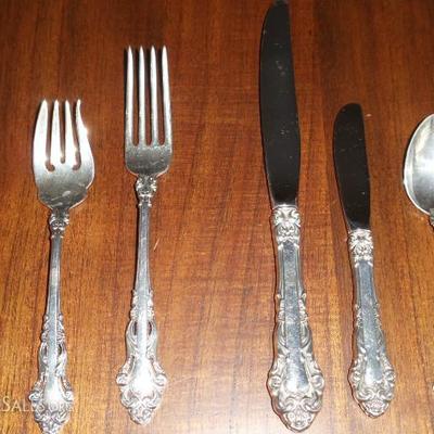 Reed & Barton silver place setting (8 settings)