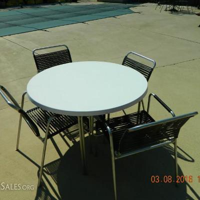 OUTDOOR TABLE AND CHAIRS