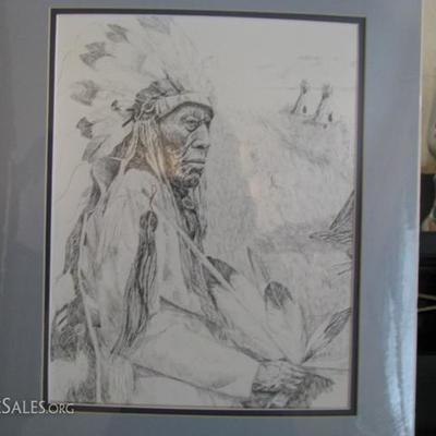 Native American Sketch Art