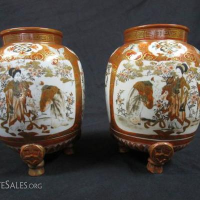 Pair of Signed Vases