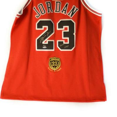 Michael Jordan autographed HOF Jersey #99 of 123
