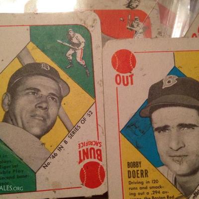 1951 Topps Blue Backs Baseball Cards. Hall of Fame.