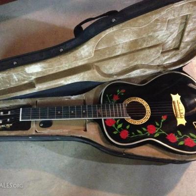 beautiful Esteban 8th Anniversary acoustic/electric guitar & case