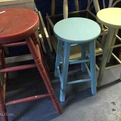 Variety of Stools and chairs