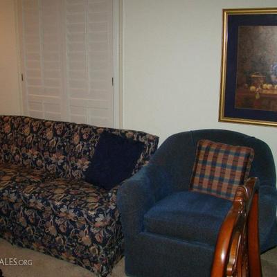 Ethan Allen club chairs, couch