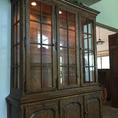 Drexel Hutch with lighted interior