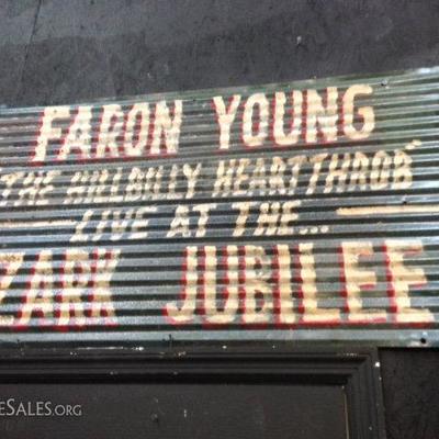 Faron Young Ozark Jubilee Sign