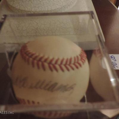 Autographed Ted Williams