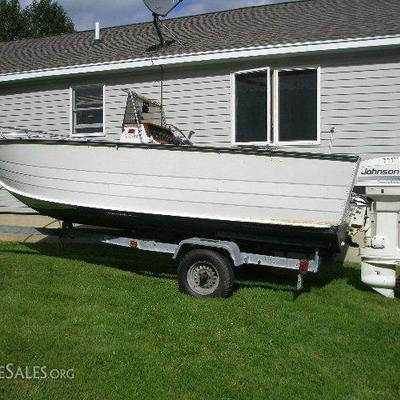 19' SeaNymph w/115hp Johnson and trailer