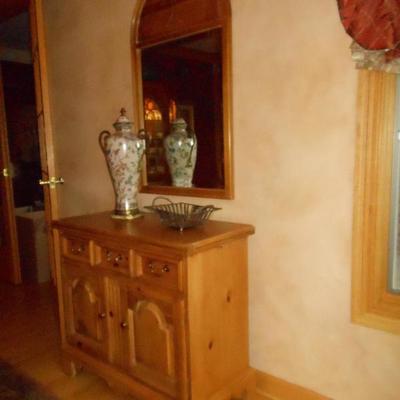 hall console and mirror 