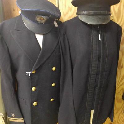 On Left is a WWII Junior Officer's Coat, and right a Spanish American War Era Frock