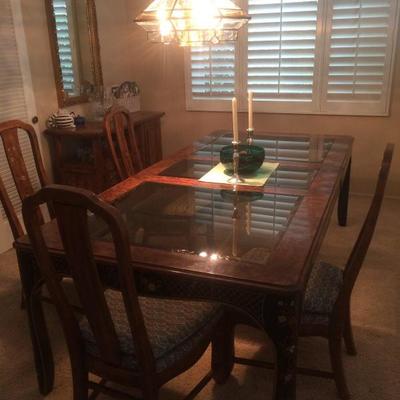 Dining table and 6 chairs