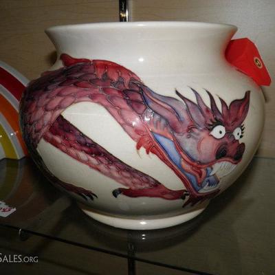 Moorcroft Dragon Vase