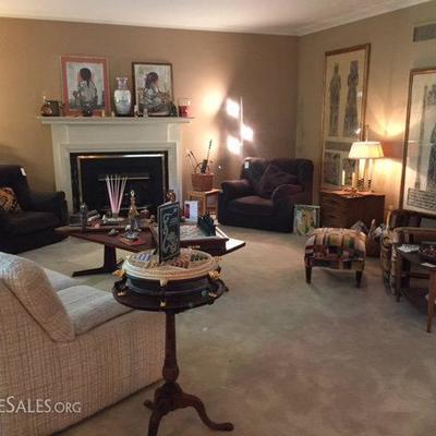 The Living Room filled with fine art, beautiful furnishings and more