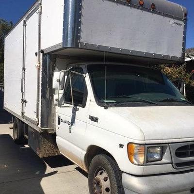 99 FORD E350, RUNS GOOD, WITH LIFT GATE WORKS GOOD, CLEAN