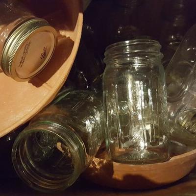 Ball and Kerr canning jars