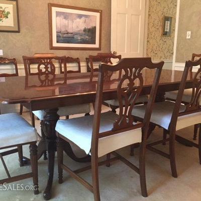 dining tble 6/chairs 1100