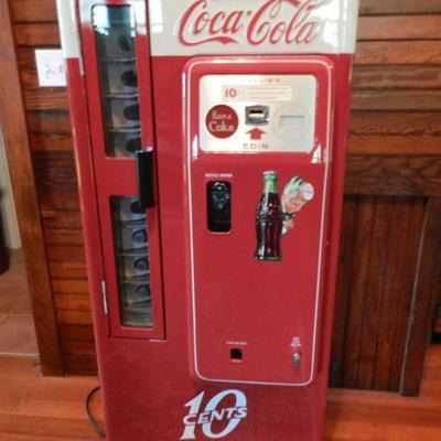 Rare 1950s Cavalier 9 Bottle Coca Cola Machine