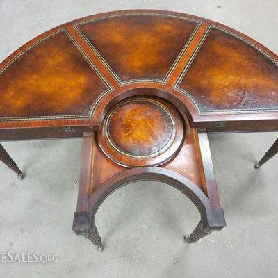 Fantastic Wooden Half Round Coffee Table