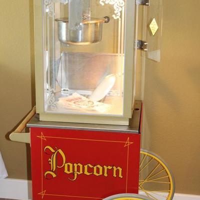 Popcorn machine cart 