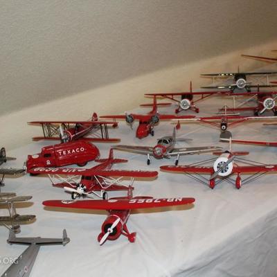 Texaco die cast metal airplanes with boxes