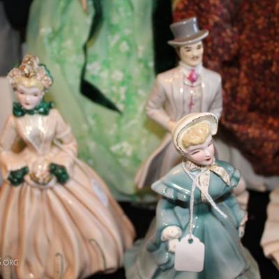 GWTW Gone with the wind items vintage Florence ceramic figurines