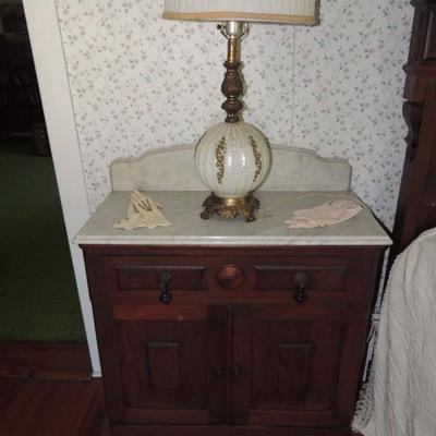 Eastlake wash stand sold as part of bedroom suite