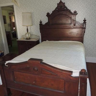 Eastlake double bed sold as part of bedroom suite