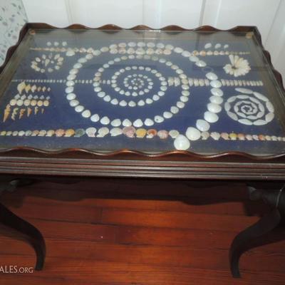 shell collection table