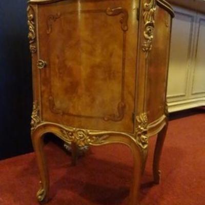 Vintage French style single door cabinet
