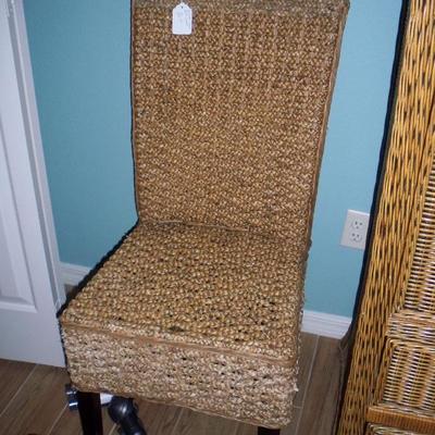 Braided rope chair