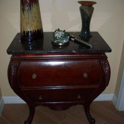 Bombay Co. Marble top 2 drawer dresser
